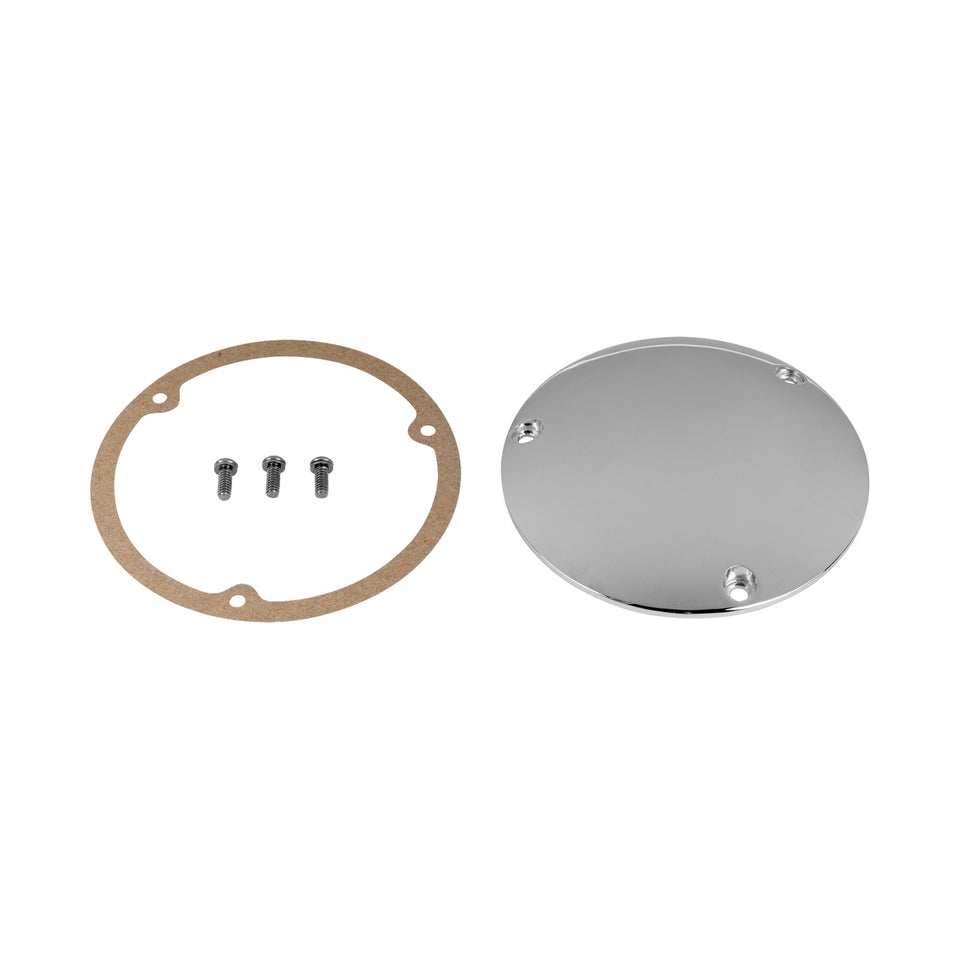 DRAG SPECIALTIES - DERBY COVER - CHROME - 3 HOLE - '70-'98 BIG TWIN