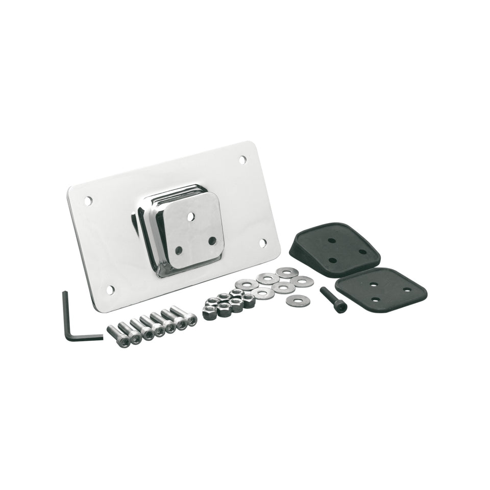 DRAG SPECIALTIES - FENDER LICENSE PLATE MOUNT - CHROME