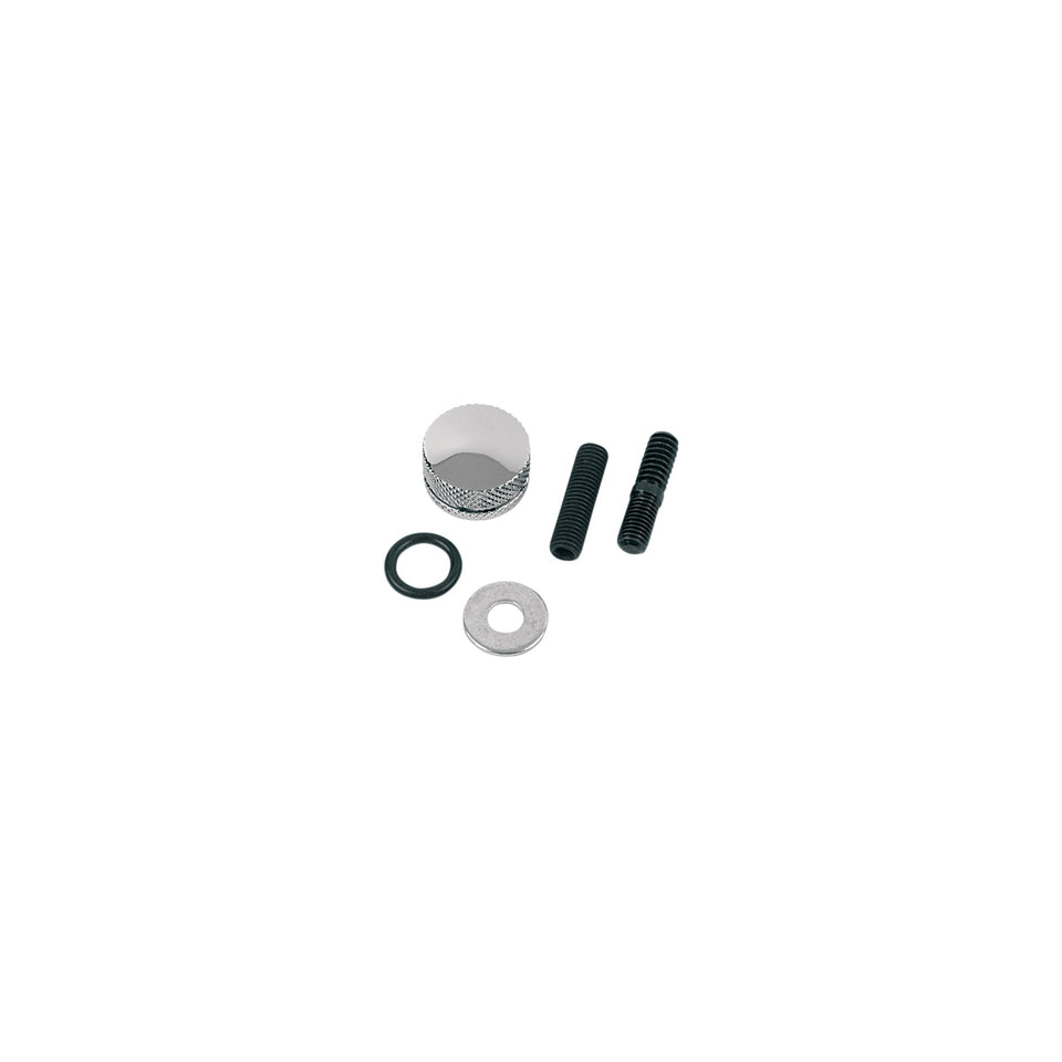 DRAG SPECIALTIES - SEAT MOUNTING KNOB - CHROME - KNURLED