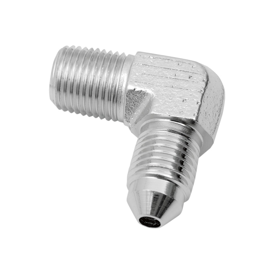 DRAG SPECIALTIES - #3 MALE FITTING - 1/8" - 90 DEGREES
