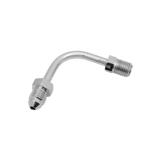 DRAG SPECIALTIES - #3 MALE FITTING - 3/8-24 INVERTED FLARE - 90 DEGREES - SHORT