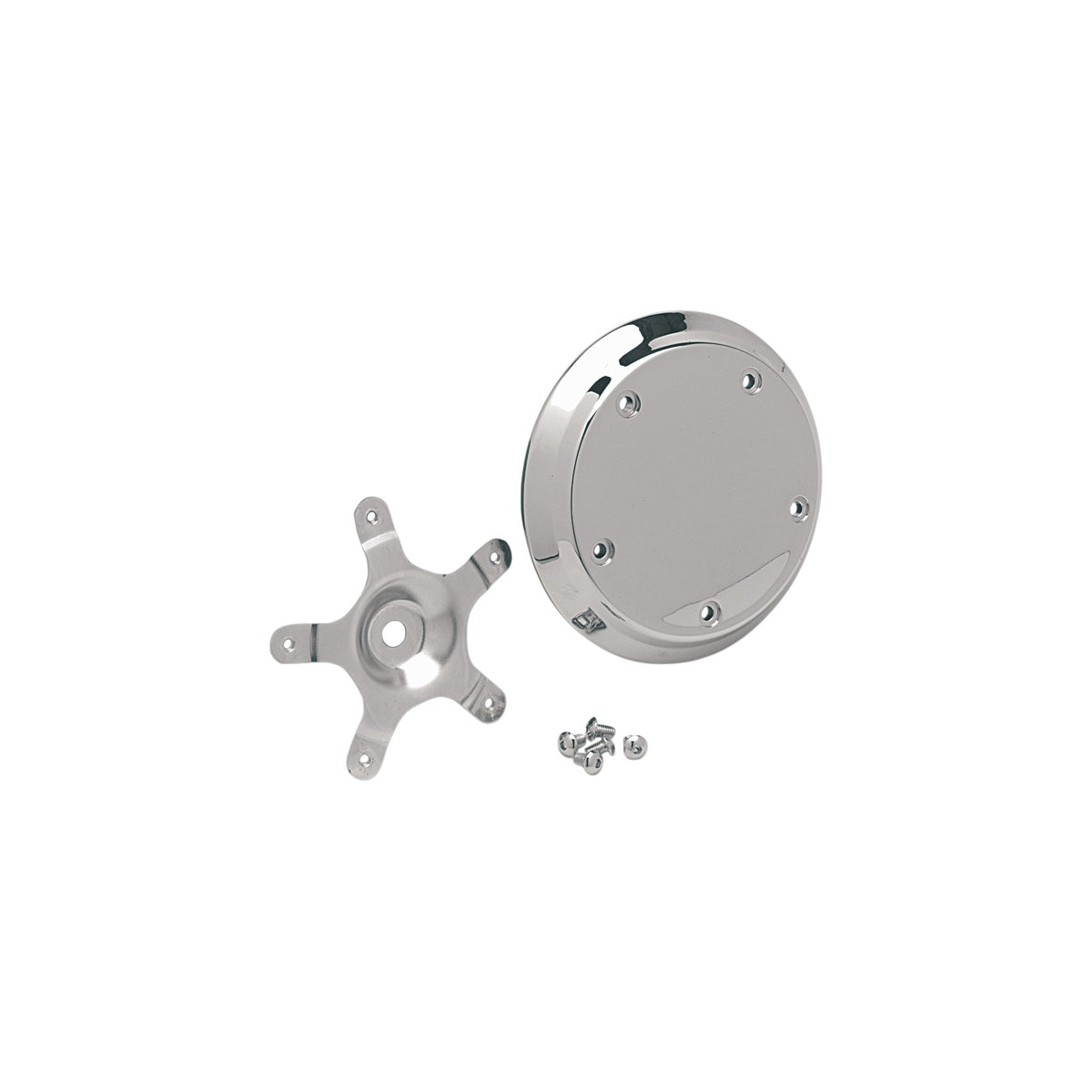 DRAG SPECIALTIES - FIVE-BOLT DOMED AIR CLEANER INSERT - CHROME