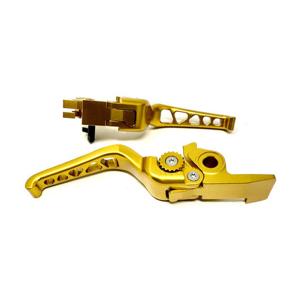 DMR 15-24 SOFTAIL ADJUSTABLE CLUTCH/BRAKE DESTROYER SHORTY LEVER SET