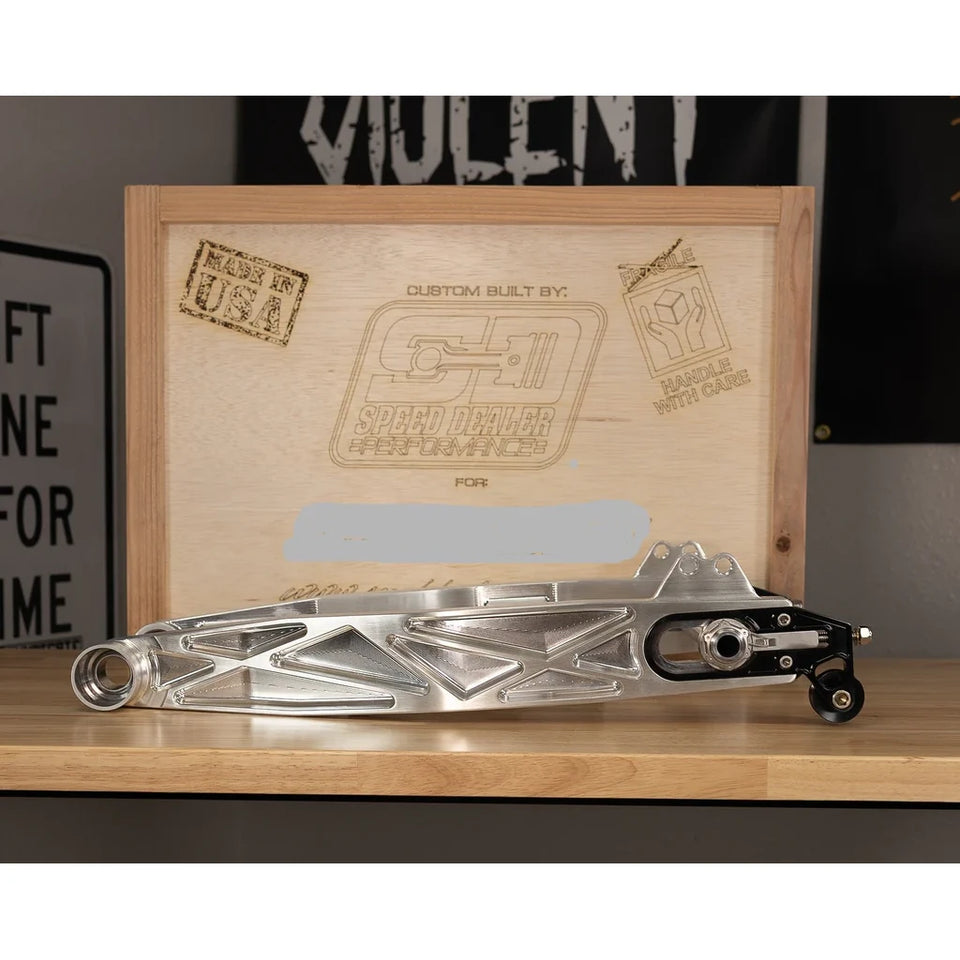 SPEED DEALER CUSTOMS SWINGARM - HARLEY DAVIDSON FXR