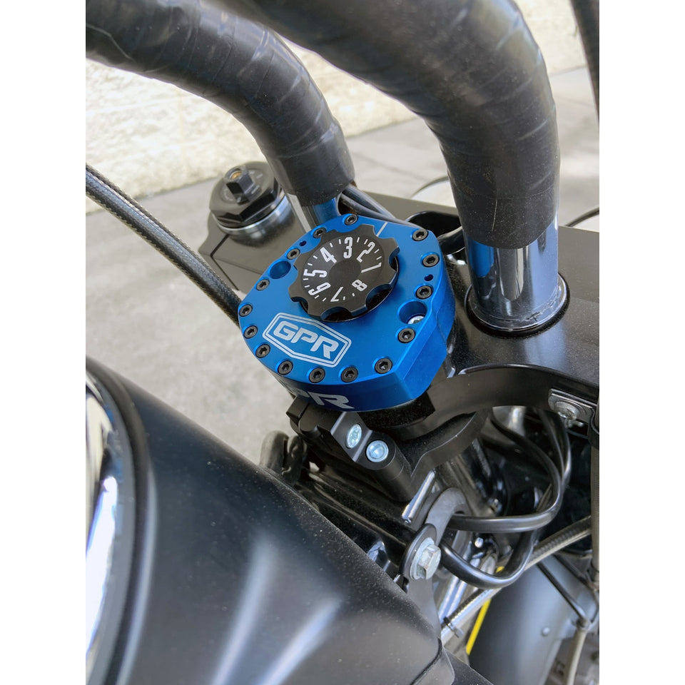 GPR V5-S Steering Stabilizer Kit for 2006-2017 Harley-Davidson Street Bob 49mm Clamp (FXDB)