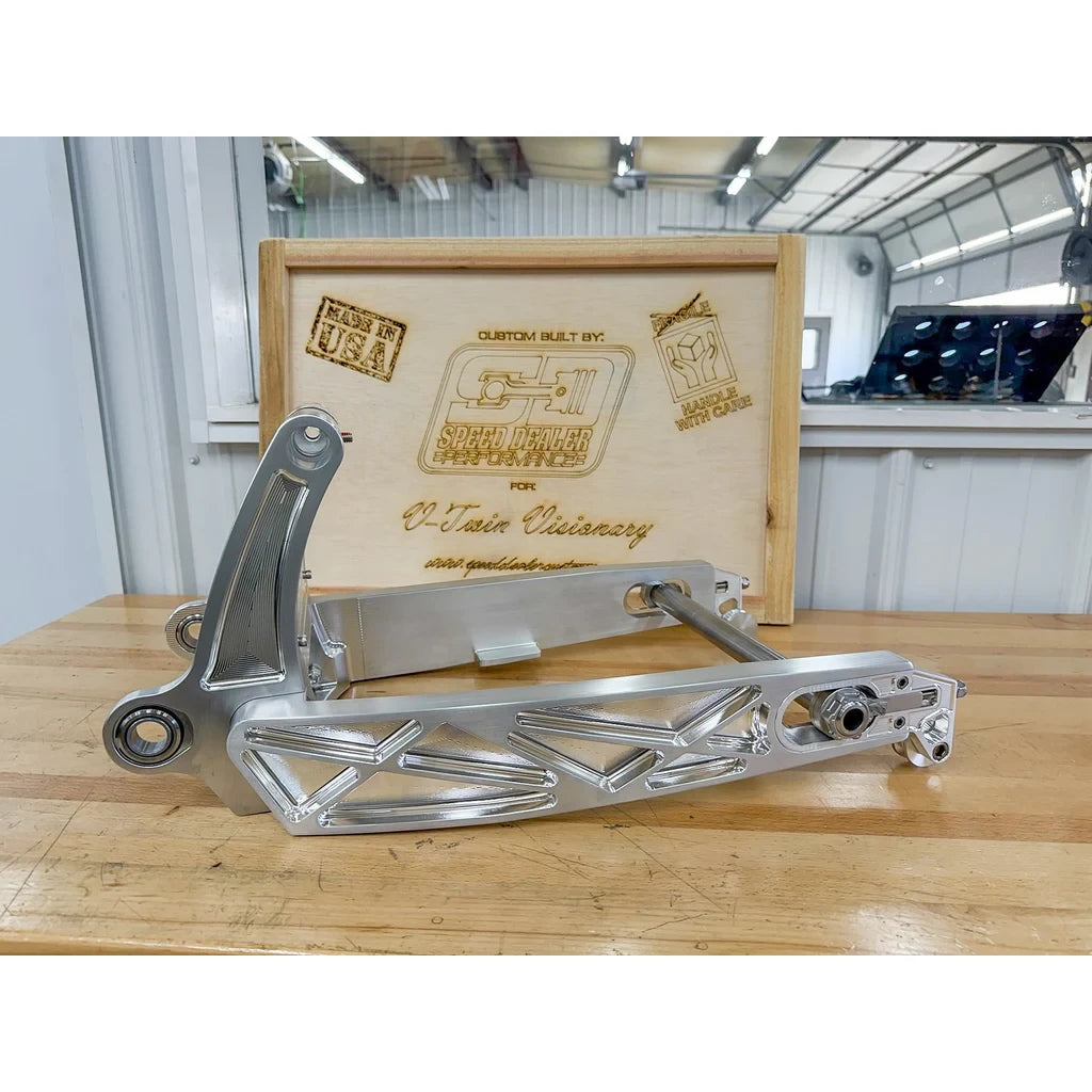 SPEED DEALER CUSTOMS SWINGARM - HARLEY DAVIDSON M8 SOFTAIL 2018 AND UP