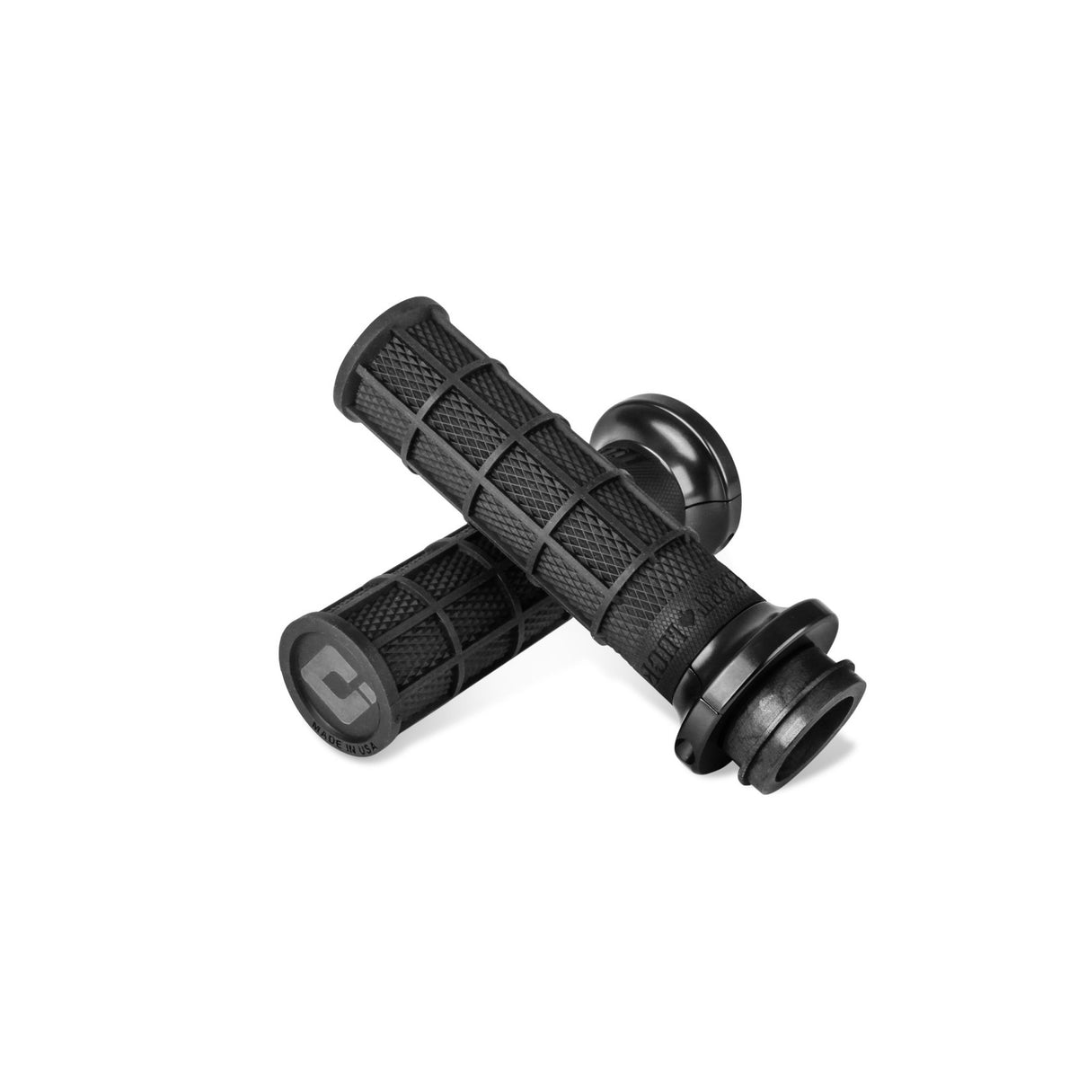 KRAUS - V-TWIN CABLE LOCK-ON HART-LUCK WAFFLE GRIP SET