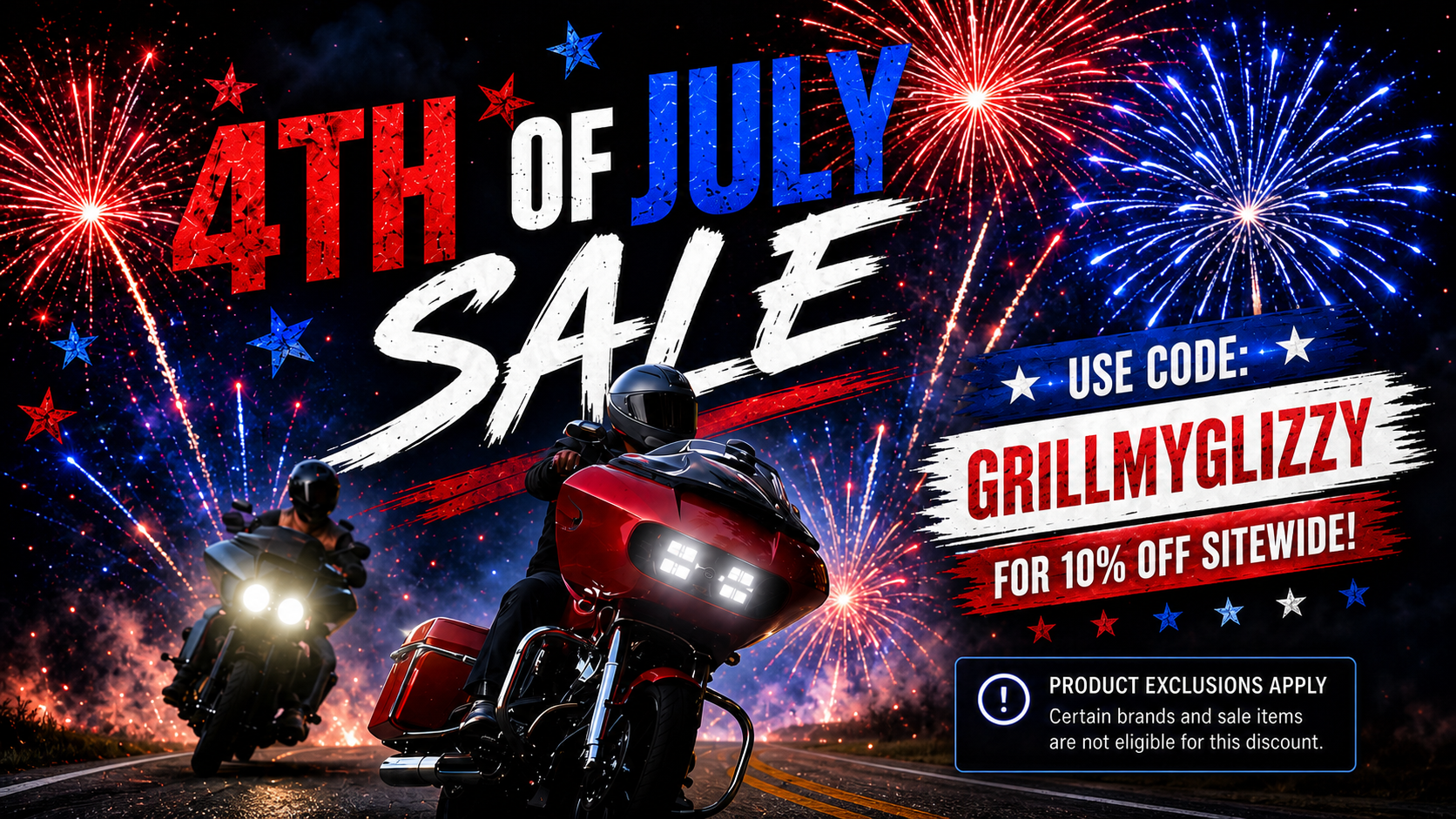 4th of July Sale. Use code GRILLMYGLIZZY for 10% off sitewide. Product exclusions apply.